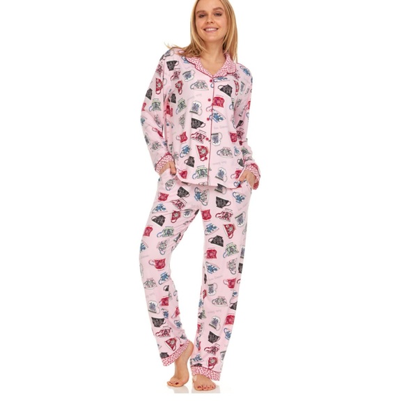 Flora Nikrooz Ladies Notch Collar Pj Set - Picture 5 of 10